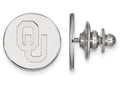 14k White Gold Logoart University Of Oklahoma Tie Tac