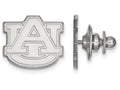 14k White Gold Logoart Auburn University Lapel Pin