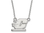 14k White Gold Logoart Central Michigan University Small Pendant Necklace
