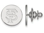 14k White Gold Logoart Florida State University Lapel Pin