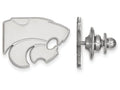 14k White Gold Logoart Kansas State University Lapel Pin