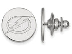 14k White Gold Nhl Logoart Tampa Bay Lightning Lapel Pin