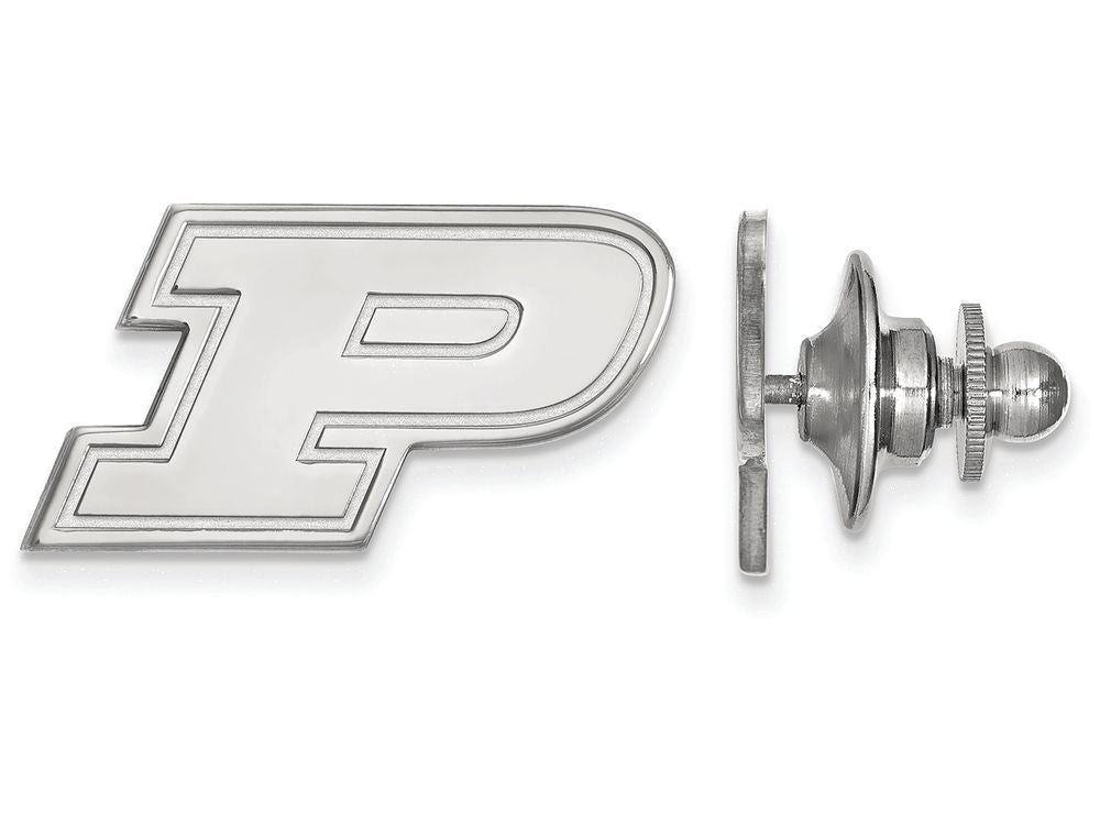 14k White Gold Logoart Purdue Lapel Pin