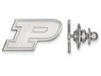 14k White Gold Logoart Purdue Lapel Pin