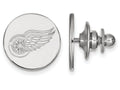 14k White Gold Nhl Logoart Detroit Red Wings Lapel Pin