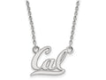 14k White Gold Logoart University Of California Berkeley Small Pendant Necklace