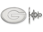 14k White Gold Logoart University Of Georgia Lapel Pin