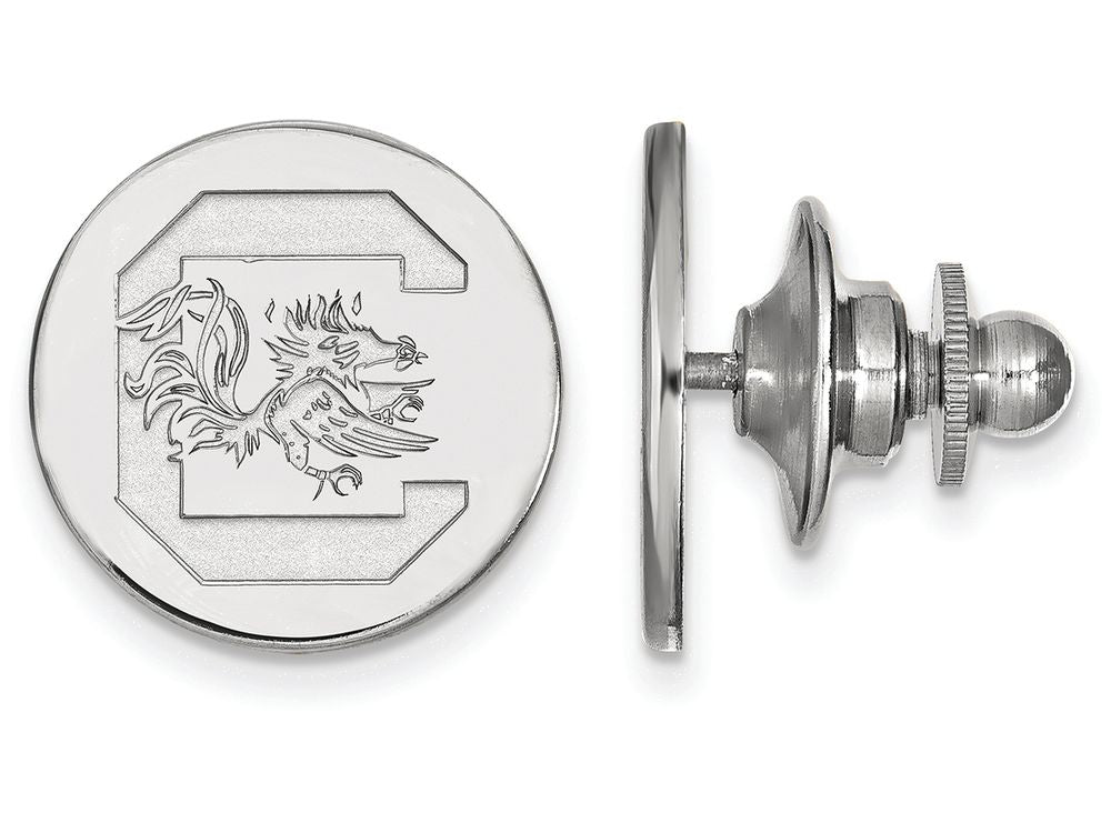 14k White Gold Logoart University Of South Carolina Lapel Pin