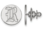 14k White Gold Logoart Rice University Lapel Pin