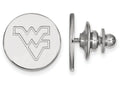 14k White Gold Logoart West Virginia University Lapel Pin