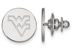 14k White Gold Logoart West Virginia University Lapel Pin