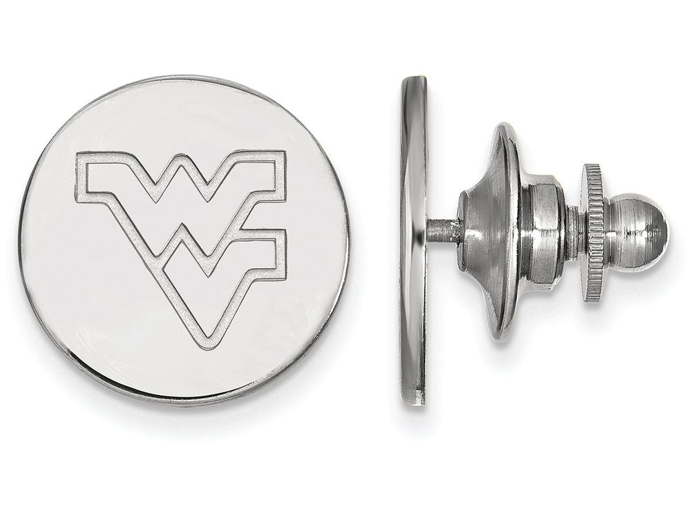 14k White Gold Logoart West Virginia University Lapel Pin