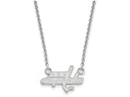 14k White Gold Nhl Logoart Washington Capitals Small Pendant Necklace