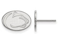 14k White Gold Logoart Penn State University Extra Small Post Earrings