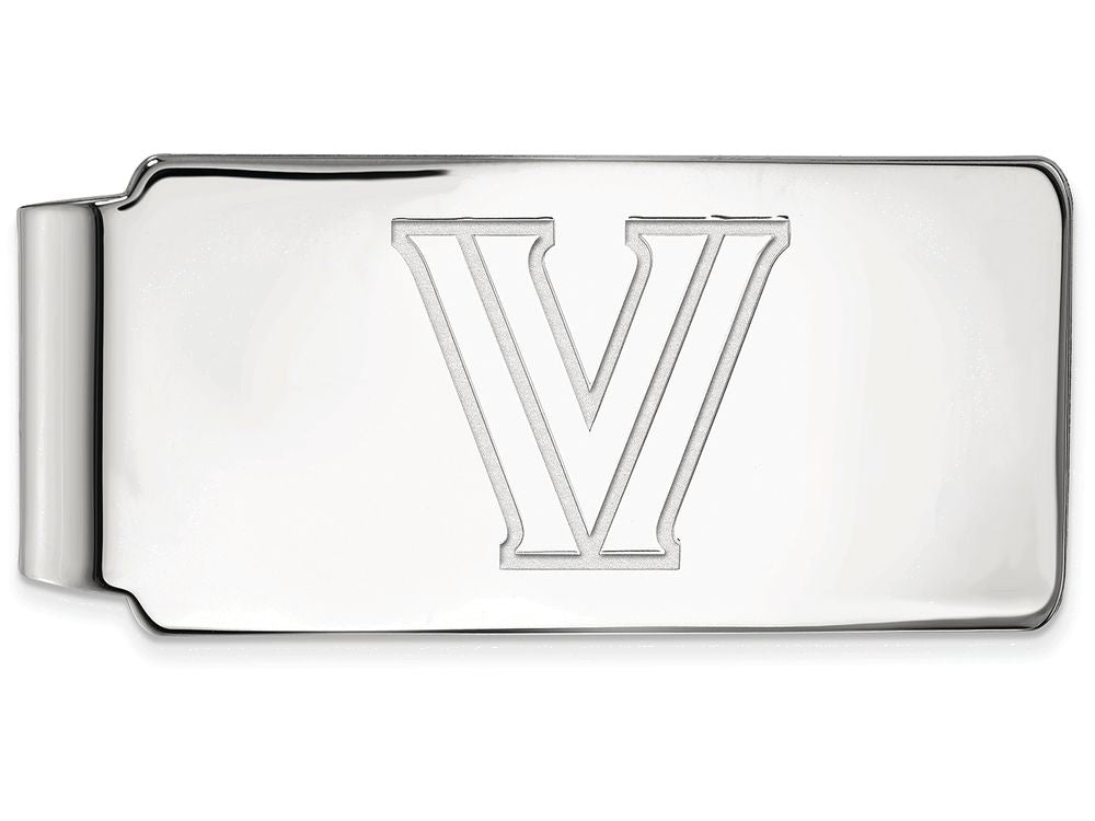 14k White Gold Logoart Villanova University Money Clip