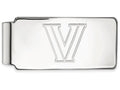 14k White Gold Logoart Villanova University Money Clip