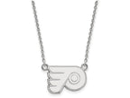 14k White Gold Nhl Logoart Philadelphia Flyers Small Pendant Necklace