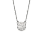 14k White Gold Nhl Logoart New York Islanders Small Pendant Necklace