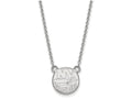 14k White Gold Nhl Logoart New York Islanders Small Pendant Necklace