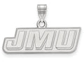 14k White Gold Logoart James Madison University Small Pendant