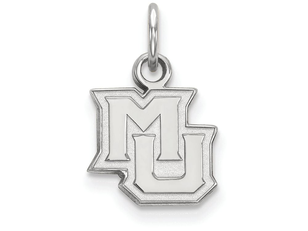 14k White Gold Logoart Marquette University Extra Small Pendant