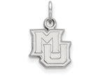 14k White Gold Logoart Marquette University Extra Small Pendant