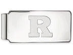 14k White Gold Logoart Rutgers Money Clip