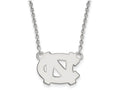14k White Gold Logoart University Of North Carolina Small Pendant Necklace