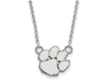 14k White Gold Logoart Clemson University Small Pendant Necklace