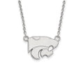 14k White Gold Logoart Kansas State University Small Pendant Necklace