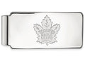 14k White Gold Nhl Logoart Toronto Maple Leafs Money Clip