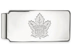 14k White Gold Nhl Logoart Toronto Maple Leafs Money Clip