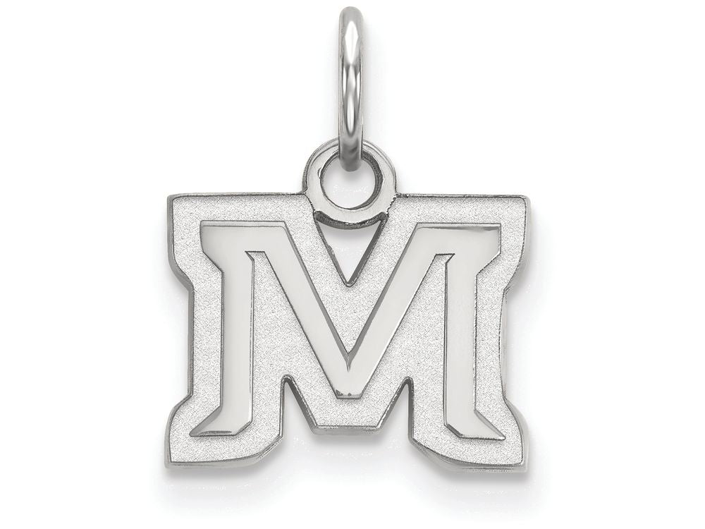 14k White Gold Logoart Montana State University Extra Small Pendant