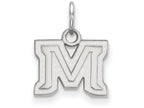 14k White Gold Logoart Montana State University Extra Small Pendant