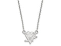 14k White Gold Nhl Logoart Pittsburgh Penguins Small Pendant Necklace