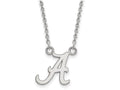 14k White Gold Logoart University Of Alabama Small Pendant Necklace