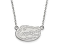 14k White Gold Logoart University Of Florida Small Pendant Necklace