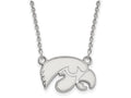 14k White Gold Logoart University Of Iowa Small Pendant Necklace