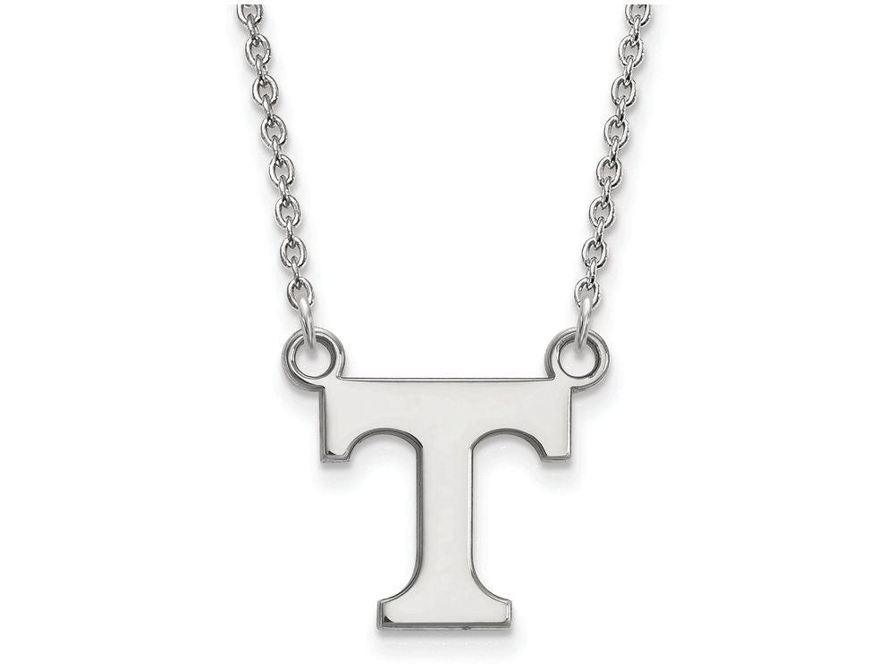 14k White Gold Logoart University Of Tennessee Small Pendant Necklace