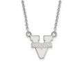 14k White Gold Logoart University Of Virginia Small Pendant Necklace