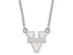 14k White Gold Logoart University Of Virginia Small Pendant Necklace
