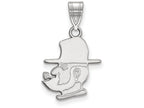 14k White Gold Logoart Appalachian State University Medium Pendant