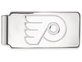 14k White Gold Nhl Logoart Philadelphia Flyers Money Clip