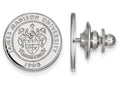14k White Gold Logoart James Madison University Crest Lapel Pin