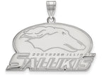 14k White Gold Logoart Southern Illinois University Large Pendant