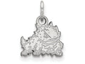 14k White Gold Logoart Texas Christian University Extra Small Pendant