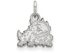 14k White Gold Logoart Texas Christian University Extra Small Pendant