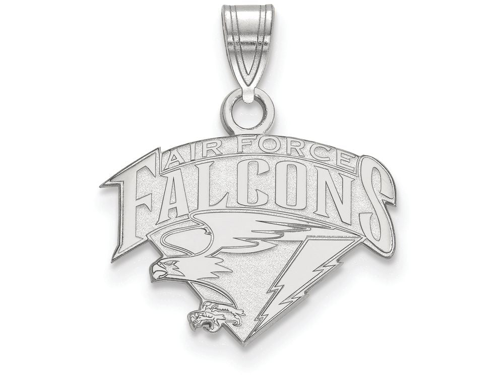 14k White Gold Logoart United States Air Force Academy Small Pendant