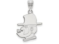 14k White Gold Logoart Appalachian State University Large Pendant
