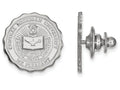14k White Gold Logoart Central Michigan University Crest Lapel Pin